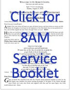 Link to display 8 AM service booklet
