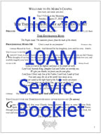 Link to display 10 AM service booklet