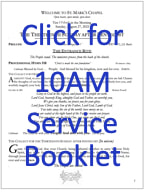 Click for St. Mark's 10 AM Service Booklet