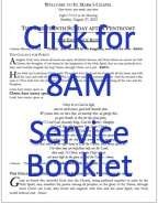 Click for St. Mark's 8 AM Service Booklet